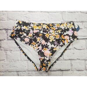 NEW Decree Women's Plus Size High Waisted Bikini Bottom Swimsuit Separates